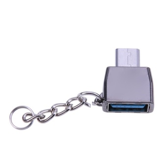 Gambar USB 3.1 Type C Male to USB 3.0 Female Charger Converter Adapter(Black)   intl