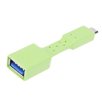 USB 3.1 Type-C USB to USB 3.0 OTG Female Data Converter AdapterCable(Green