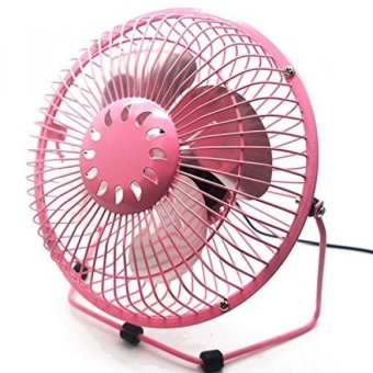 Gambar USB Fan, soled Personal Table Fan, 6 inch Quiet Office Fan, MiniCooling Fan with 360 Rotation and Adjustable Angle USA Pink   intl