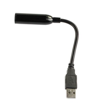 Gambar USB Flexible Stereo Desktop Microphone for PC Laptop Mac Black  intl