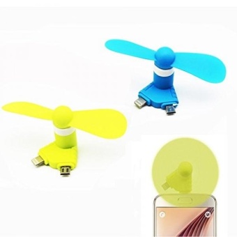 Gambar USB Phone Fan for iPhone iPad and Android with Intelligent TouchSwitch, 2 Pack   intl