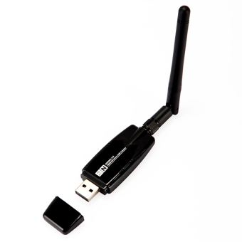 Gambar USB Wireless Adapter WiFi Network Lan Card for Laptops Notebooks PCDesktop Computer black