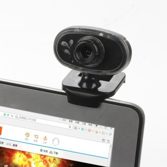 USB20 Webcam HD 12 Megapixels Camera Rotating Stand for