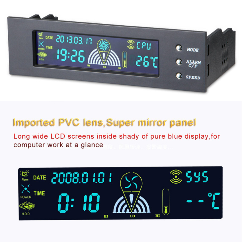 Panel Depan Bay 3 Pengendali Kecepatan Kipas Cpu Source Allwin 525 Inci Pc .