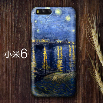 Gambar Van Gogh lulur anti Drop cangkang keras handphone shell