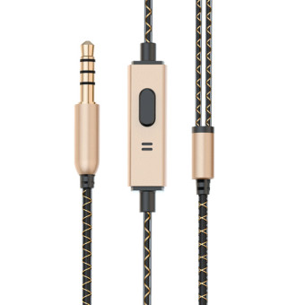 Vivan Headset VE-M30 Metal Ceramic Texture Wired Black+Golden Agustus 2019 - 3 Vivan Headset VE-M30 Metal Ceramic Texture Wired Black+Golden - 3