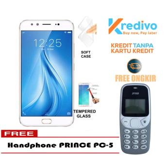 VIVO V5 Plus Smartphone 4/64 - Gold Free Handphone Prince PC-5 & Bisa Kredit  