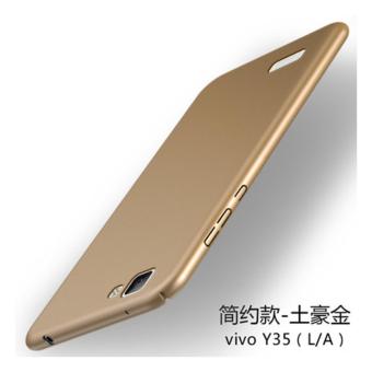 Gambar VIVO Y35 360 degrees Ultra thin PC Hard shell phone case Royal gold  intl