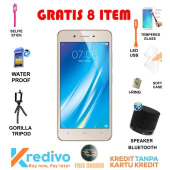 VIVO Y53 4G RAM 216GB Gold Free 8 Bonus Bisa Kredit