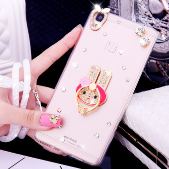 Gambar Vivov3 v3ma viviv3 vivov3a kepribadian berlian imitasi lanyard perempuan shell telepon lengan pelindung