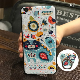 Gambar Vivox7 x7plus y67a kartun silikon semua termasuk merek populer shell ponsel lengan pelindung