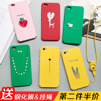 Gambar Vivox9 x7plus lanyard merek populer untuk pria dan wanita matte cangkang keras ponsel shell