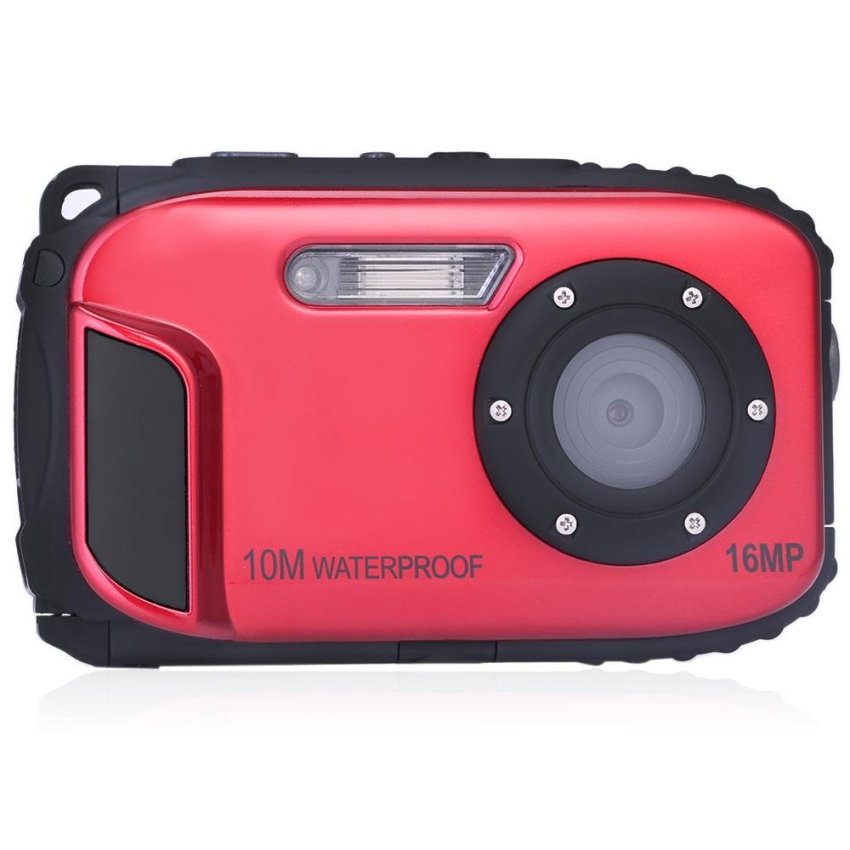 WCM11 10M Waterproof Portable 16MP HD 8X Digital Zoom Camera (EU PLUG) (Red)(Red) - intl  