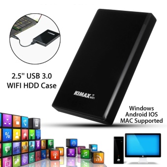 Gambar Wireless 2.5   USB 3.0 WIFI SATA HDD Case Hard Drive RouterRepeater Enclosure   intl