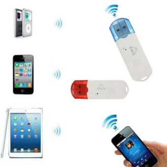 Gambar Wireless USB Bluetooth Stereo Audio Music Receiver Adapter For iPhone Computer   intl