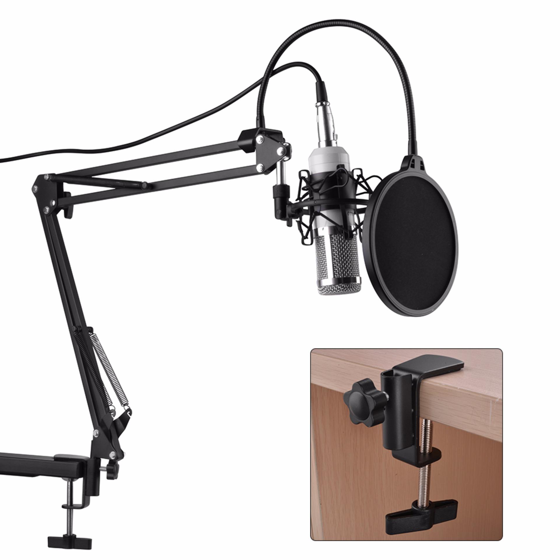 XCSource BM-700 Audio Sound Condenser Microphone Kit + Wind Screen Pop Filter +Stand