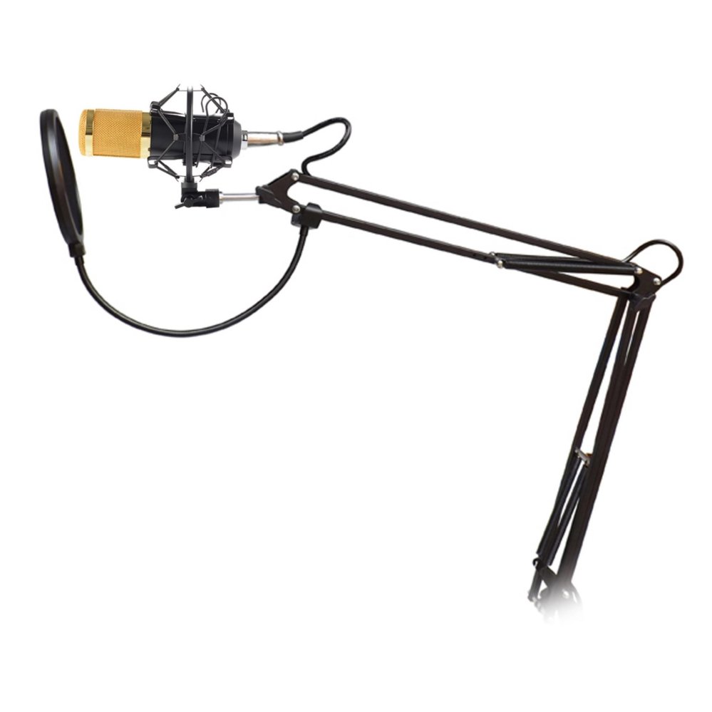 XCSource BM-700 Audio Sound Condenser Microphone Kit + Wind Screen Pop Filter +Stand