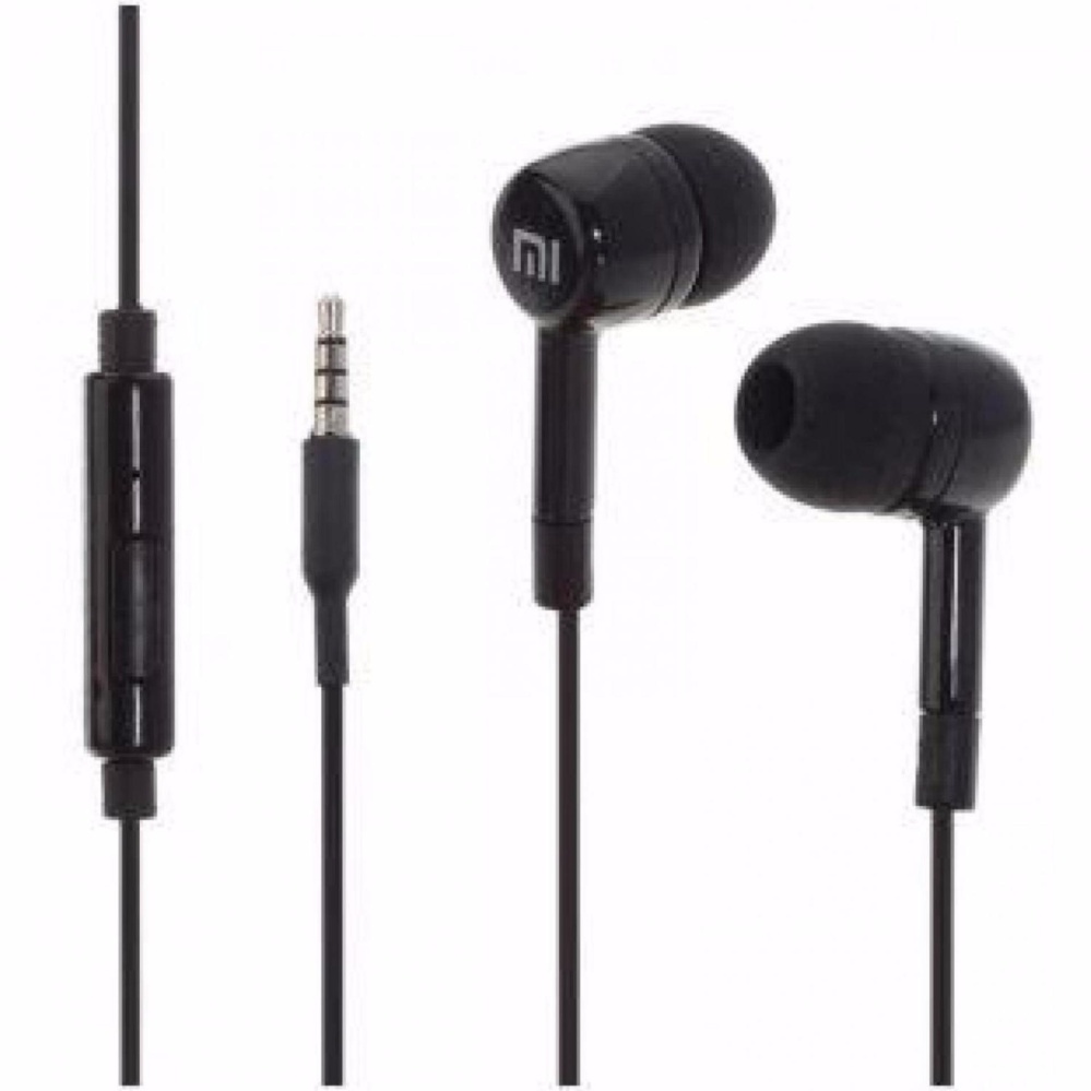 Xiaomi Headset Hi-fi 3.5mm In-ear Headphone Stereo Earbuds - HITAM