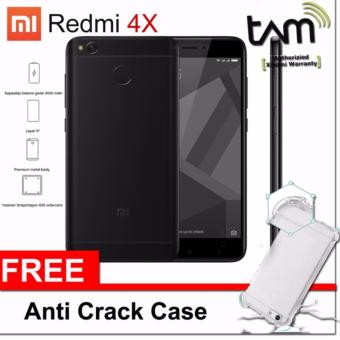 Xiaomi Redmi 4X 3GB32GB Black Garansi Resmi TAM Anti