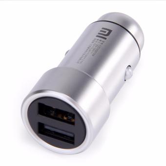 Xiaomi Two Port Car Charger Full Metal 5V/3.6A Dual USB Car Charger Fast Charge with LED Light  