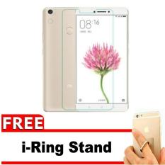 Xiaomi Xioami Xiomi Mi Max / Prime Tempered Glass Screen Protector 0.32mm - Anti Crash Film + Gratis Free i-Ring Stand Phone Holder - Bening Transparan