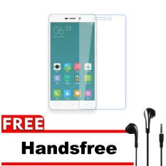 Xiaomi Xioami Xiomi Redmi 3 / 3s / 3x / Pro / Prime Tempered Glass Screen Protector 0.32mm - Anti Crash Film + Gratis Free Headset / Handsfree - Bening Transparan