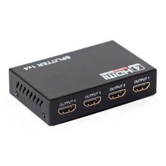YBC HDMI Splitter Amplifier Repeater Full HD 1080 P 1 X4 Port kotak Hub
