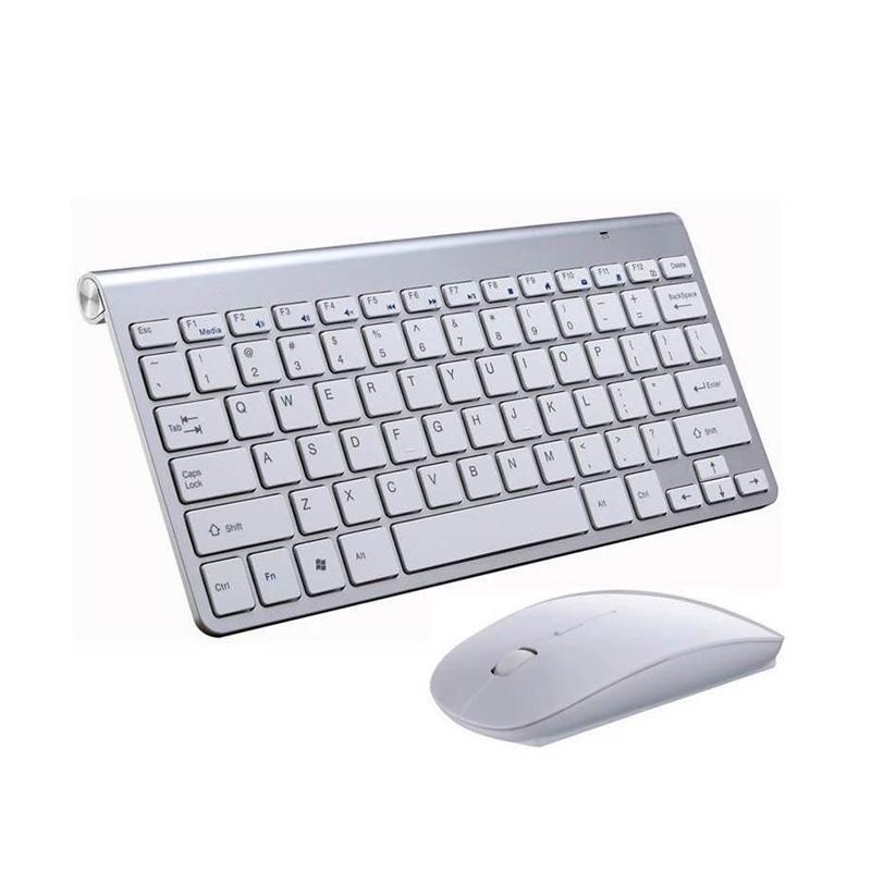 ... YBC Ultra Slim Wireless Keyboard dengan Mouse Kit Set untuk Desktop Laptop PC ...