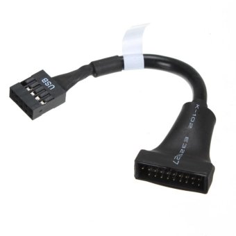 YBC USB 3.0 20 Pin Male To 2.0 9 Pin Female Motherboard House Converter Adaptor Kabel April 2018 - 3 YBC USB 3.0 20 Pin Male To 2.0 9 Pin Female Motherboard House Converter adaptor kabel - 3