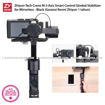 Zhiyun Tech Crane M 3-Axis Smart Control Gimbal Stabilizer for Mirrorless Canon Nikon Sony Fujifilm Panasonic GoPro Brica (Garansi Resmi Zhiyun 1 tahun)