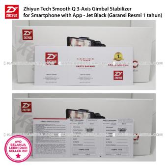 Zhiyun Tech Smooth Q 3-Axis Gimbal Stabilizer for Smartphone with App - Jet Black (Garansi Resmi Zhiyun Indonesia 1 tahun)