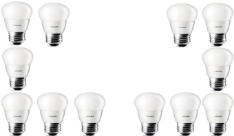 12pcs Lampu Bohlam LED Philips 4w/watt - 40watt Putih