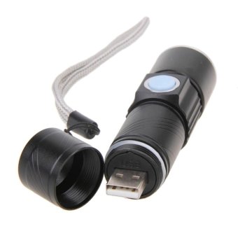 2000LM LED Light Tactical Rechargeable Mini USB Flashlight Torch(Black) - Intl April 2018 - 5 2000LM LED Light Tactical Rechargeable Mini USB Flashlight Torch(Black) - intl - 5