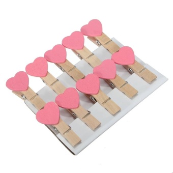 30 Pcs Fashion Heart Shape Clips Wooden Craft Photos Paper PinClothespin Postcard Clip - Intl Mei 2018 - 2 30 Pcs Fashion Heart Shape Clips Wooden Craft Photos Paper PinClothespin Postcard Clip - intl - 2