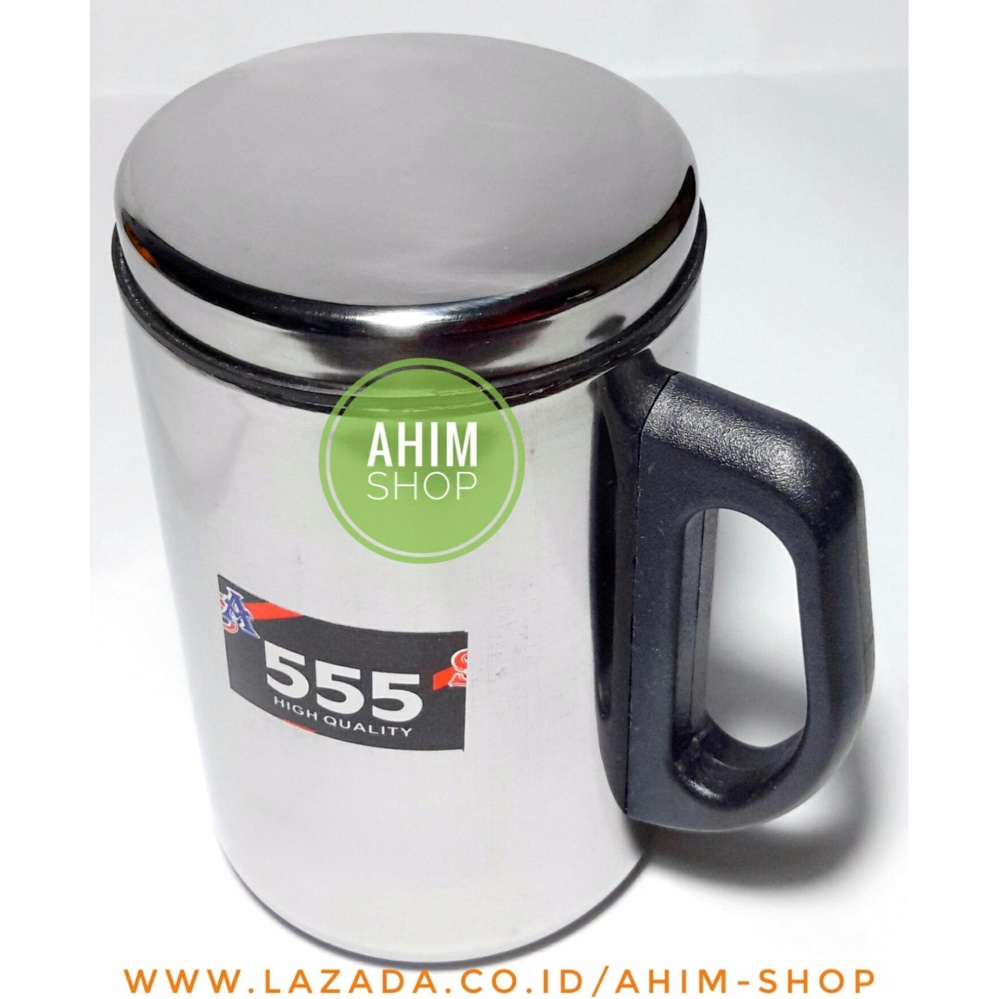 555 Thermos Mug Stainless Steel Ware High Quality 350ml - Gelas Termos Cangkir Minum Air Panas/Dingin Multifungsi