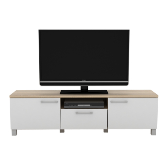 Anya-Living Rak TV Pico 3 CF Sonoma Oak - Putih Juni 2018 - 2 Anya-Living Rak TV Pico 3 CF Sonoma Oak - Putih - 2