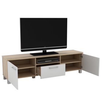 Anya-Living Rak TV Pico 3 CF Sonoma Oak - Putih Juni 2018 - 3 Anya-Living Rak TV Pico 3 CF Sonoma Oak - Putih - 3