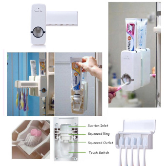 Automatic Toothpaste Dispenser With Toothbrush Holder Tempat Odol Dan Sikat Gigi April 2018 - 5 Automatic Toothpaste Dispenser with Toothbrush Holder Tempat Odol Dan Sikat Gigi - 5