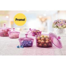 Baru - Tupperware Clebration Set (2 Pcs) Ungu- Toples Snack- Kue Lebaran - Fourtyshops