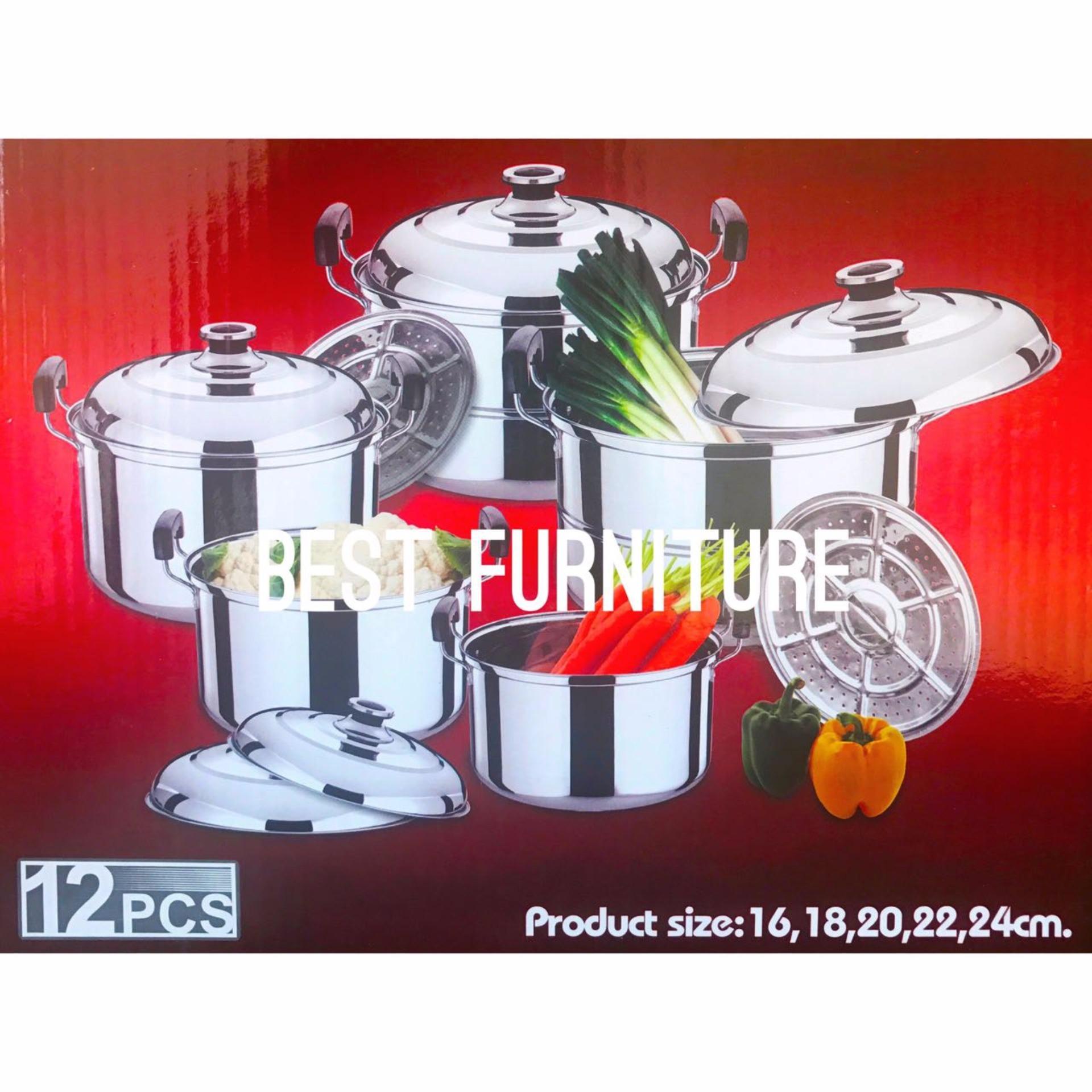 Best Quality Stainless Steel High Pot 5 in 1 - Panci dan Steamer