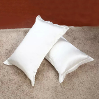 BolehDeals 2 X Sutra Satin Lembut Bantal Sarung Bantal Bed Standardekorasi-putih April 2019 - 4 BolehDeals 2 x sutra Satin lembut bantal sarung bantal Bed standardekorasi-putih - 4