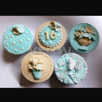 BolehDeals Fondant Silikon Cetakan Renda Alas Embosser SugarcraftCetakan Alat Dekorasi Kue Juli 2019 - 4 BolehDeals Fondant Silikon Cetakan Renda Alas Embosser SugarcraftCetakan Alat Dekorasi Kue - 4