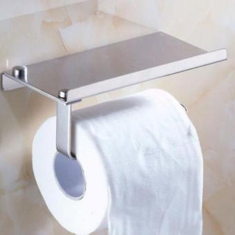 BolehDeals Stainless Steel Kamar Mandi Handuk Pemegang KertasToilet Gantungan Jaringan Penyimpanan