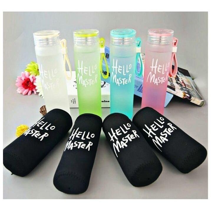 Botol Minum Hello Master Free Pouch - Babamu