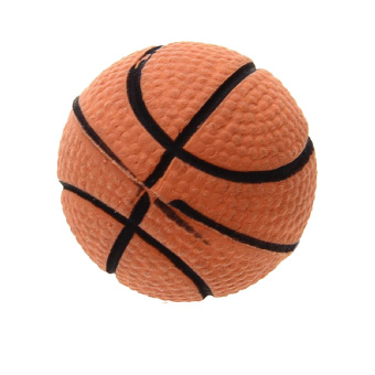 Gambar Bouncy Ball Pet Cat Dog Chew Training Toy Rubber Elastic Basketball