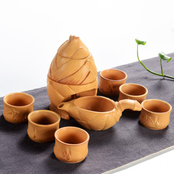 Cishen Jianyue keramik kung fu teh teko cangkir