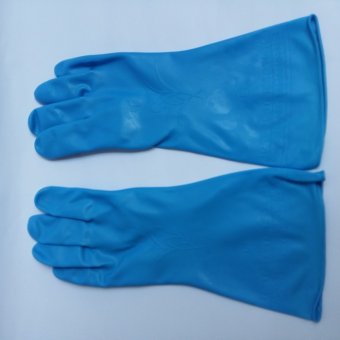 Comet Sarung Tangan PVC 30 Cm Unliner - Biru Juni 2018 - 2 Comet Sarung Tangan PVC 30 Cm Unliner - Biru - 2
