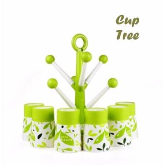 Cup Tree Isi 8 Gelas + 1 Holder Set Gelas Berbentuk Pohon Januari 2019 - 2 Cup Tree Isi 8 Gelas + 1 Holder Set Gelas Berbentuk Pohon - 2