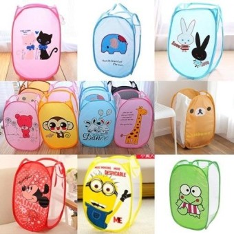 harga terbaru davi keranjang laundry bag lipat karakter basket baju kotor random motif di harga terbaru davi keranjang laundry bag lipat karakter basket baju kotor random motif di