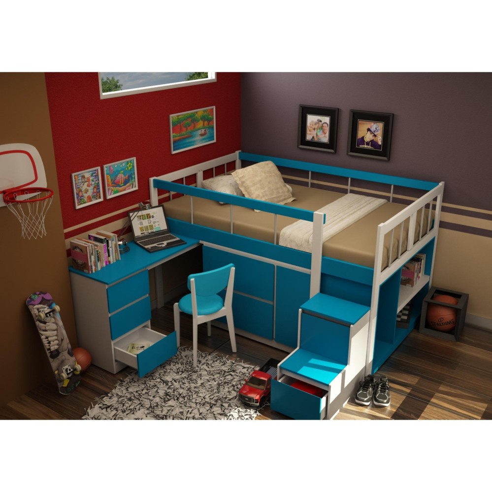 Funkids Tempat Tidur Anak Austin 01-100 Tangga Laci Funkids Tempat Tidur Anak Austin 01-100 Tangga Laci